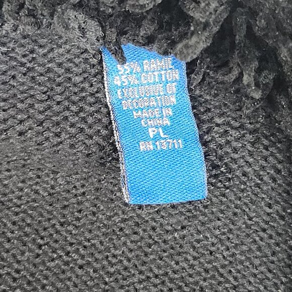 Karen Scott Christmas Sweater Womans Large PL Cardigan Snowman Ice Snow Winter - Picture 10 of 11